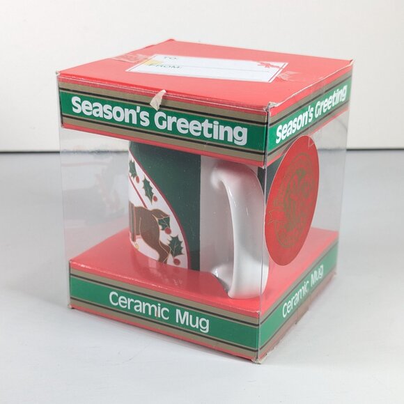 Woodward Canada Christmas mug Reindeer Holiday Mug Vintage Gift idea - Picture 3 of 11